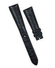 Genuine Patek Philippe 19mm x 14mm Black Alligator Leather Band Strap