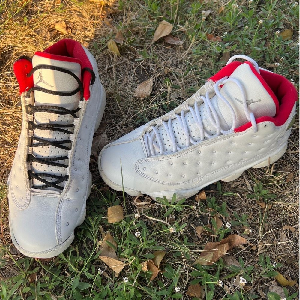 Nike Air Jordan 13 Retro History Of Flight Red White 414571-103 Sz 7Y (5B-DY)