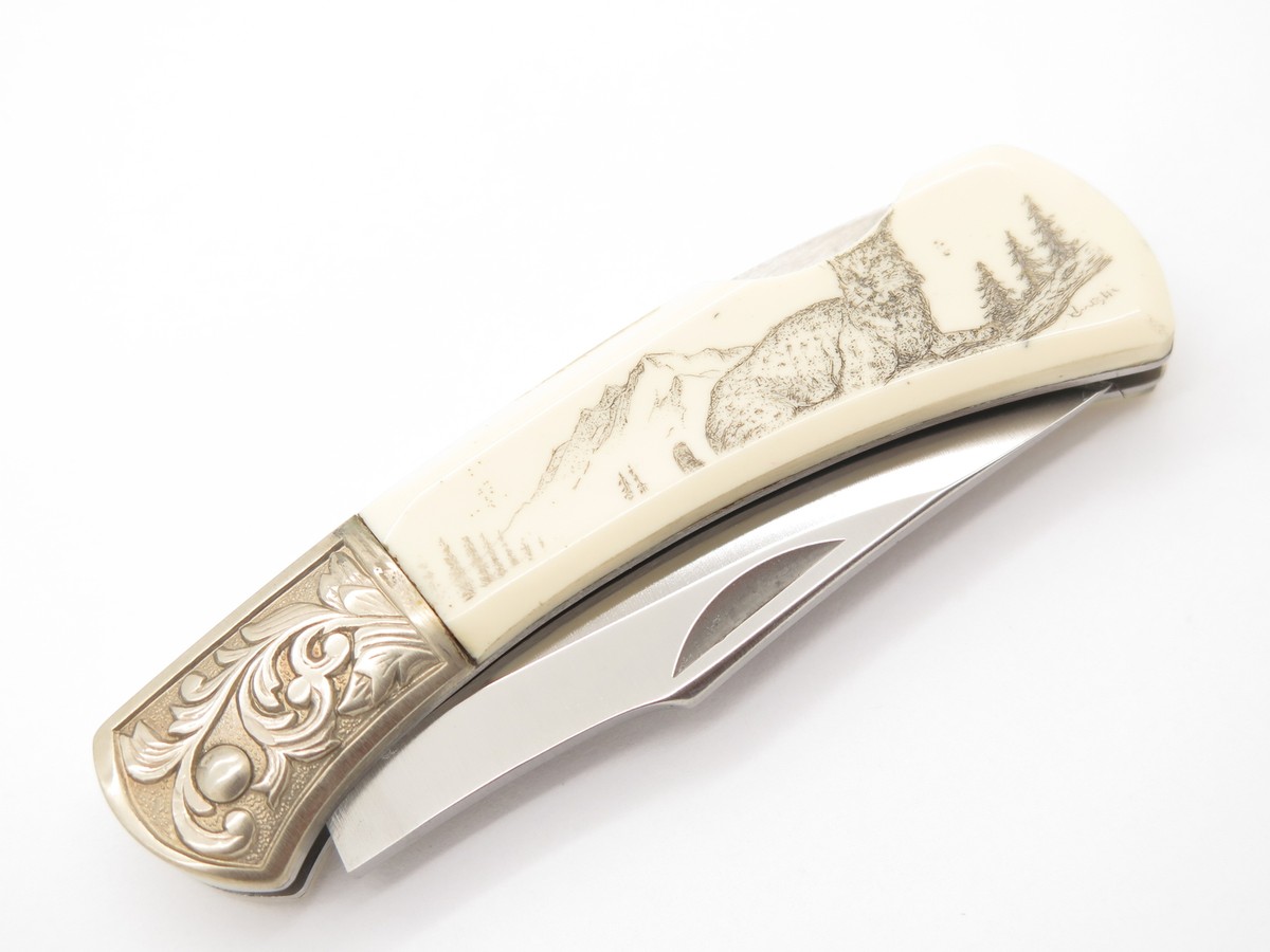 Vtg Explorer G Sakai Seki Japan Lynx Scrimshaw 3.1 Folding Vtg Explorer G Sakai Seki Japan Lynx Scrimshaw 3.1 Folding