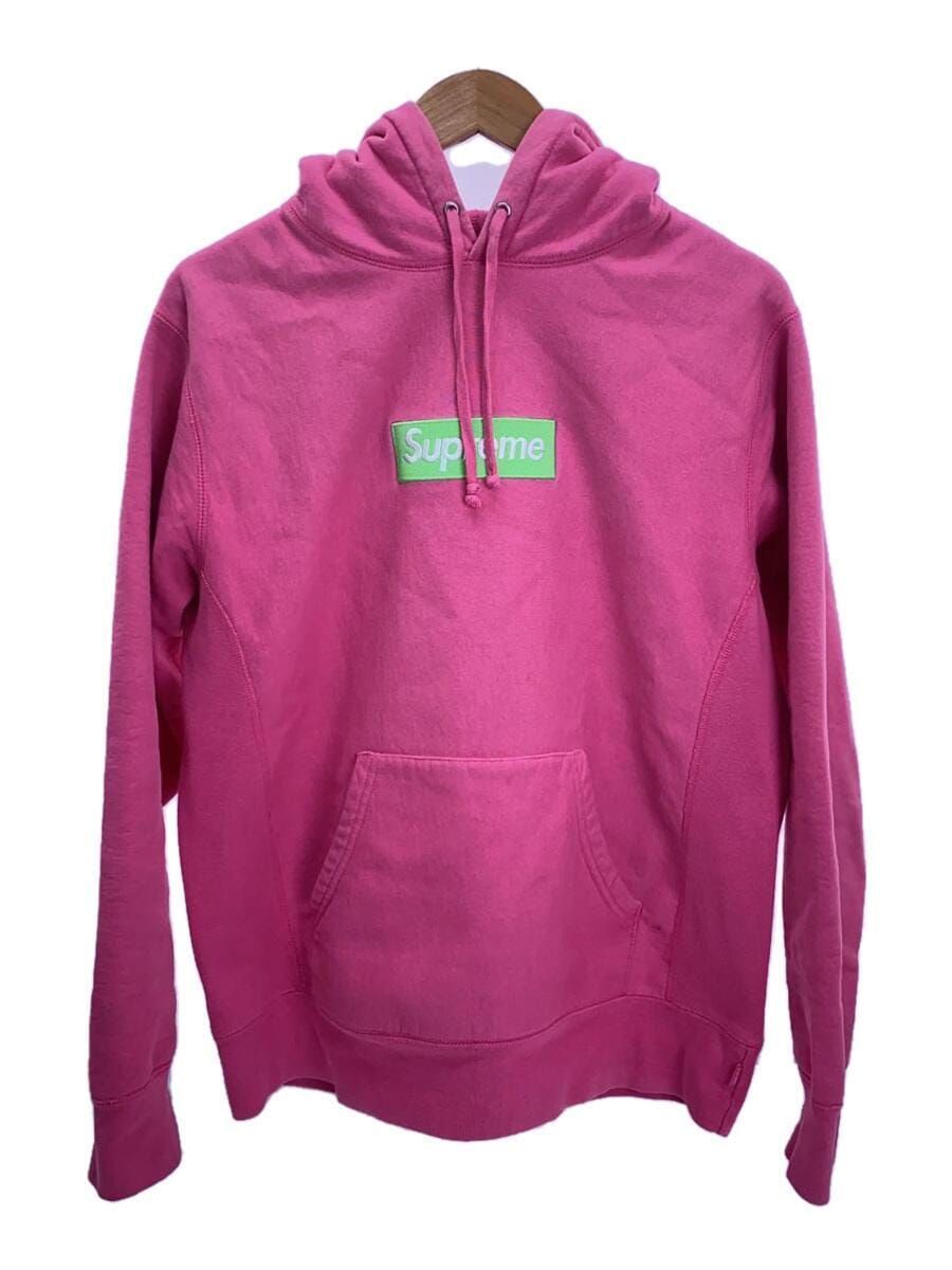 希少】Supreme Box Logo Hooded Sweatshirt 17AW ピンク