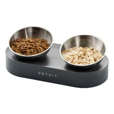 PETKIT Double Bowl Cat Feeder Elevated Raised Feeding Food Water Pet Dishes