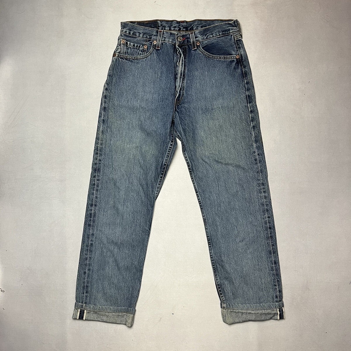 Vintage 90s Levi's 511 Selvedge Denim Jeans Made In USA Sample