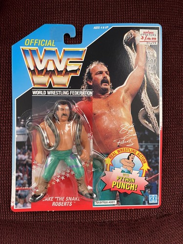 WWF WWE Hasbro Series 1 MOC Jake The Snake Roberts...