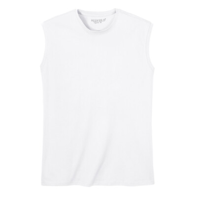 Redfield XXL Muskelshirt weiß Übergröße