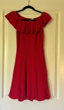  Zara Red Stretch Knit Dress, Size M, NWOT
