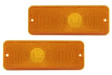 New Front Amber Turn Signal Set Pair For 75-77 Ford F100 F150 F250 F350 Truck