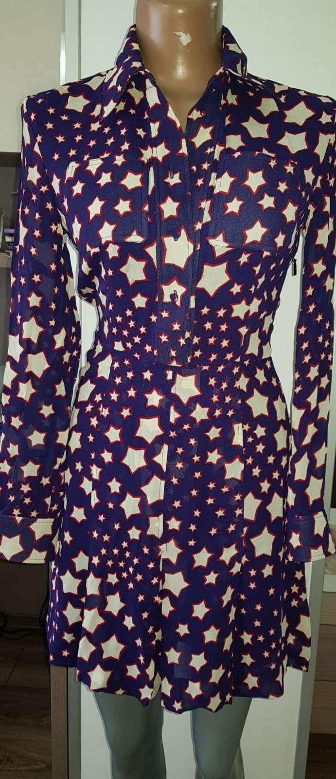 Abito da pattinatore Saint Laurent con stampa stella $3700 fr 34