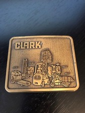 Clark Equipment Belt Buckle Shows 1930 1917 1923 1938 Equipment CD Hit USA