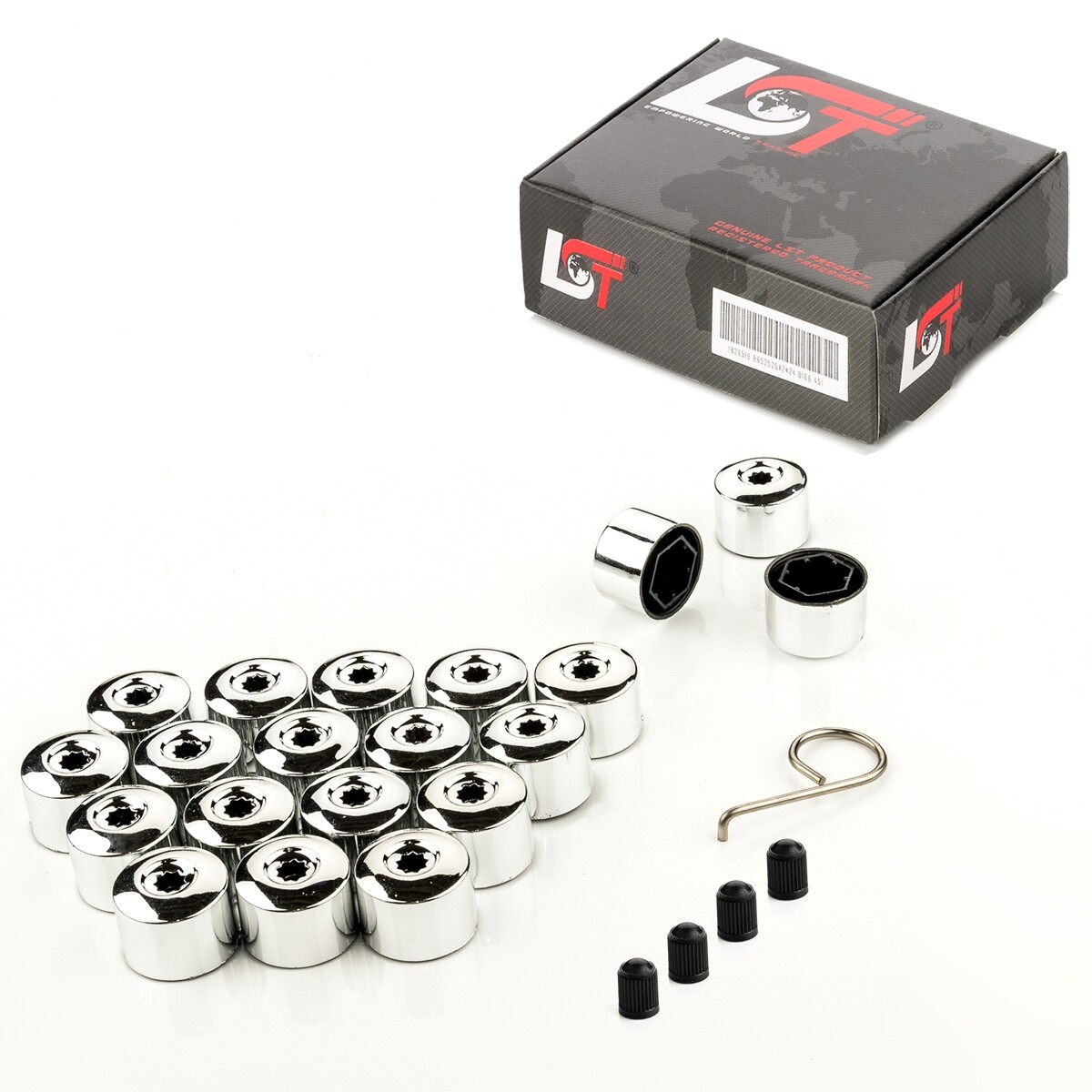 20x Wheel bolt Shrouds Wheel screw caps chrome colors 0 21/32in for DAIHATSU