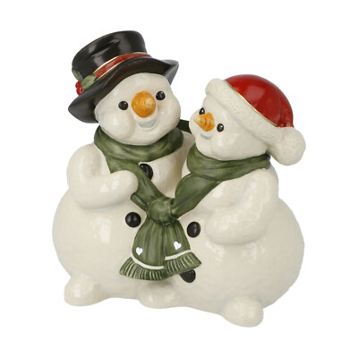 Goebel Schneemann Paar m. Schal Kuschlige Wintermomente Kuschelzeit Neu 2020