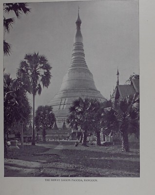 1895 Indien Aufdruck - The Shway Dagon Pagoda Rangoon