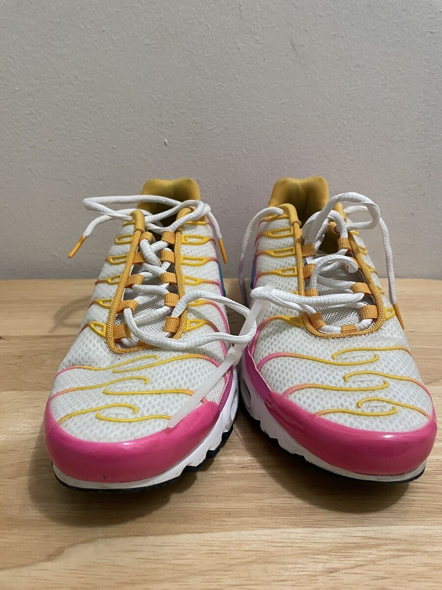 Rare Nike Air Max Plus TN pink yellow green CJ9929-100 Rare Nike Air Max Plus TN pink yellow green CJ9929-100