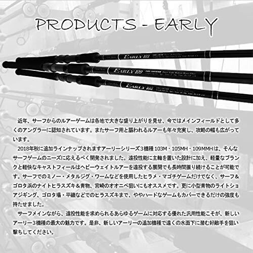 YAMAGA Blanks EARLY for Surf 109MMH Spinning Rod | eBay