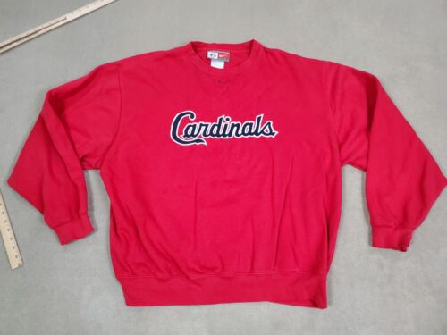 St Louis Cardinals Sweatshirt Mens 2XL XXL Red Pullover Sweater Nike Pullover * - Picture 1 of 13