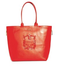 Modalu Buckingham Paprika Shopper Bag Leather Tote Handbag Bucket Red Orange