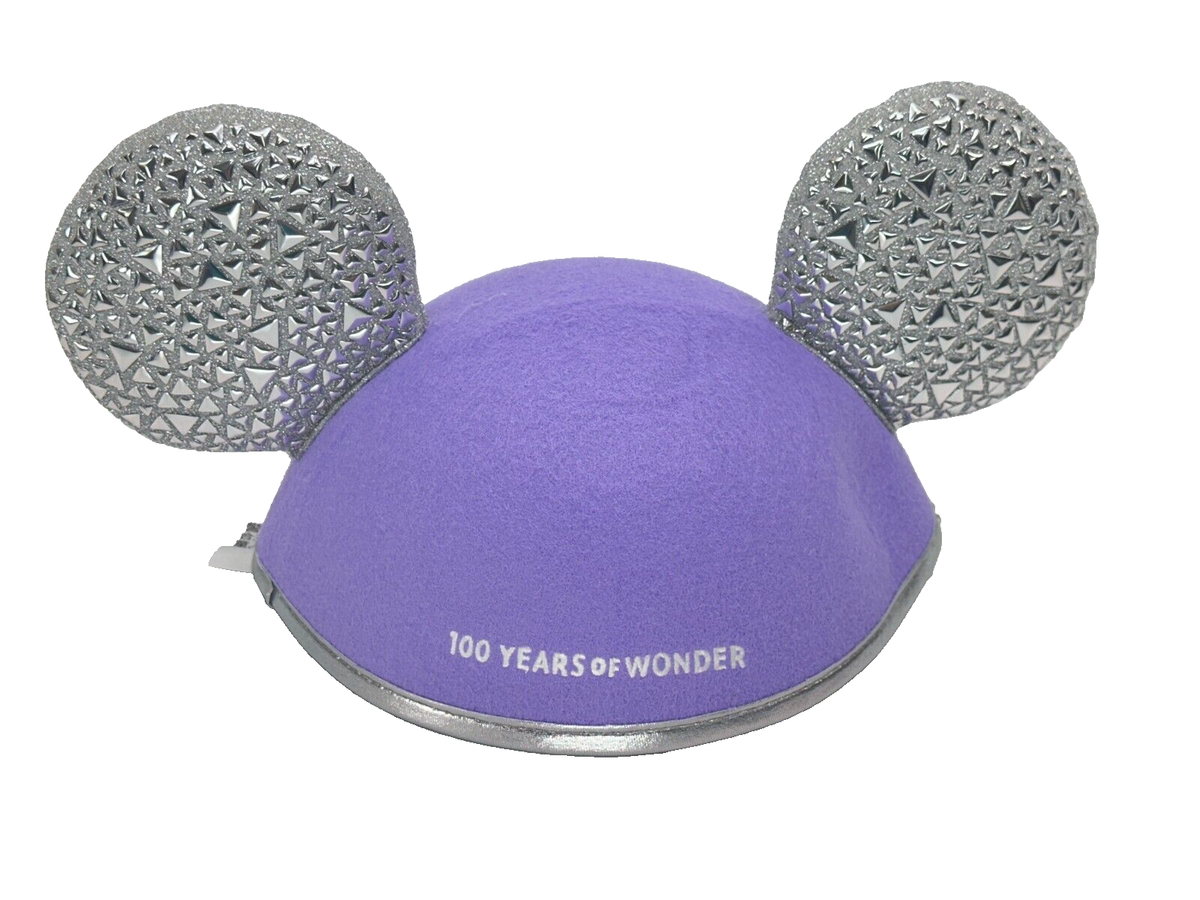NWT Disney Parks Disney100 Mickey and Minnie Mouse Platinum Sparkle Ears Hat Disney Parks 100th Anniversary Mickey & | Mercari main image 2