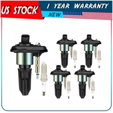 5 For 3.5L L5 Isuzu I-350 Canyon H3 Colorado Ignition Coil Spark Plug