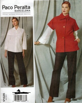 out-of-print: VOGUE Schnittmuster, Paco Peralta, V1526, 3 - Teiler, Gr. 14 - 22