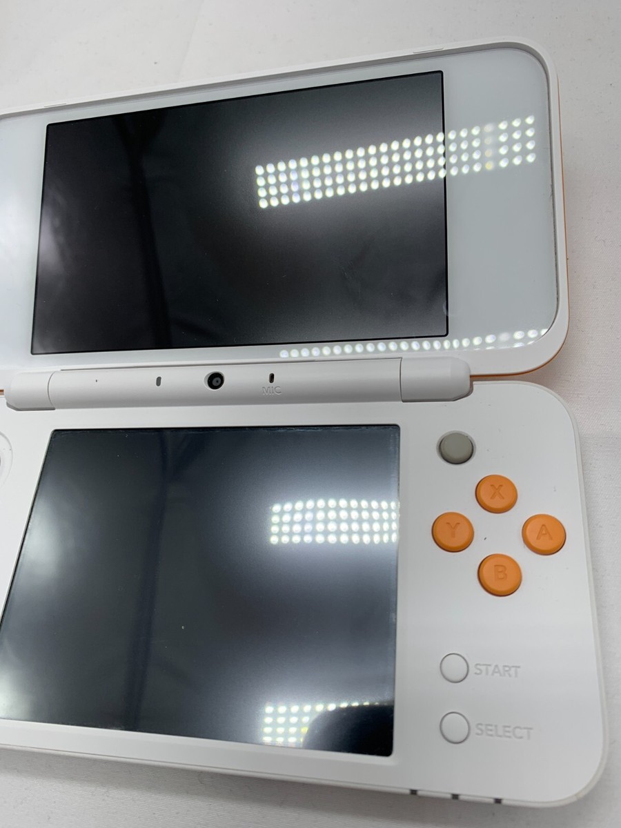 Used) New Nintendo 2DS LL XL White x Orange Console Japan