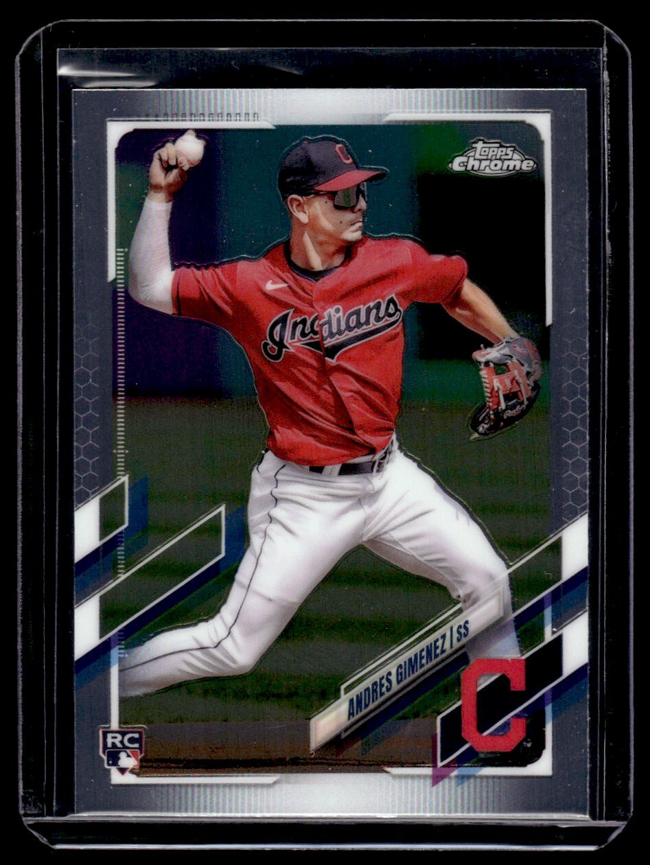 2021 Topps Chrome Update Andres Gimenez RC Cleveland Indians #USC33