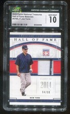 Joe Torre HOF Materials Patch /99 Pinstripe Game Worn Graded 10 Mint by CGC