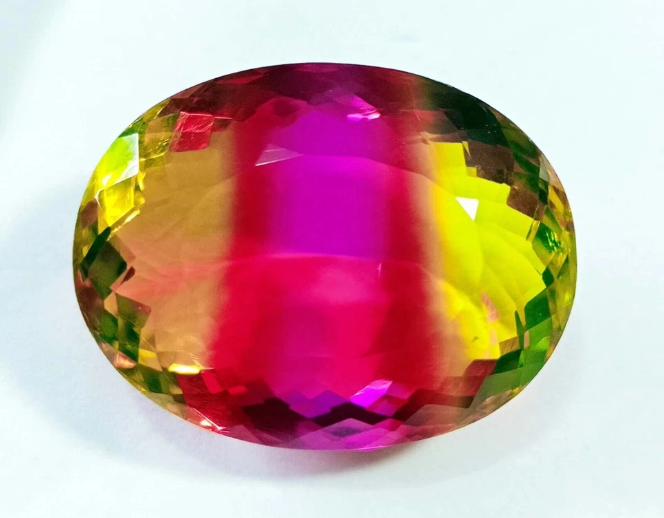 Bi-Colour Tourmaline Oval Cut 83+ Ct EGL Certified Natural Loose Gemstone - Image 4 of 4