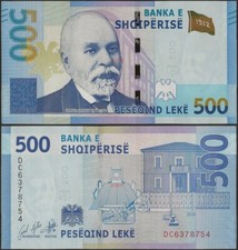 Albania B323A 500 Leke 2020 (Nel 2022) UNC @ Ebanknoteshop
