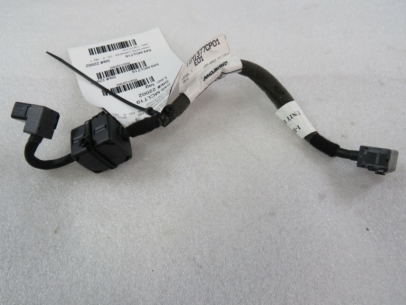 McLaren 600LT, Radio Wire Harness, Used, P/N 11M1377CP