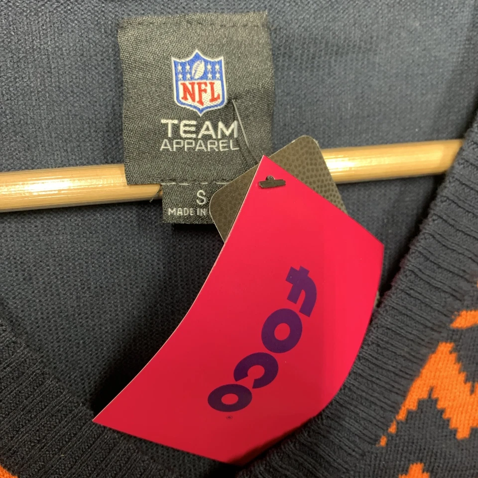 Mujeres NFL Chicago Bears Feo Suéter Vacaciones Cuello en V Pequeño Navidad Manga Larga Foto 2 de 4