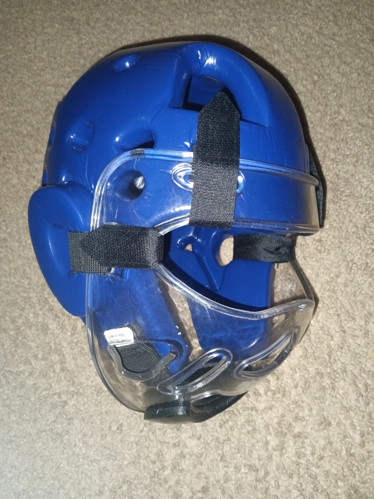 HBRKARATE FOAM PROTECTIVE HEADGEARLIGHTWEIGHT WITH FACE SHIELDBLUE