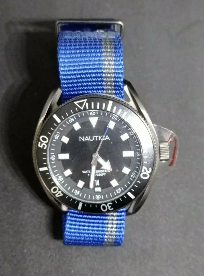 Nautica NYLON BLUE CANVAS STRAP NAPPRF002 Men s Quartz Watch