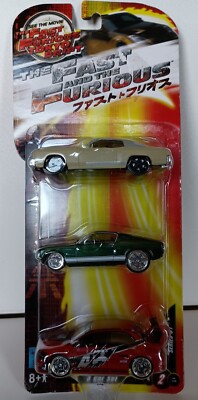 The Fast and The Furious Tokyo Drift RC2 3 car set *Rare* - Sealed