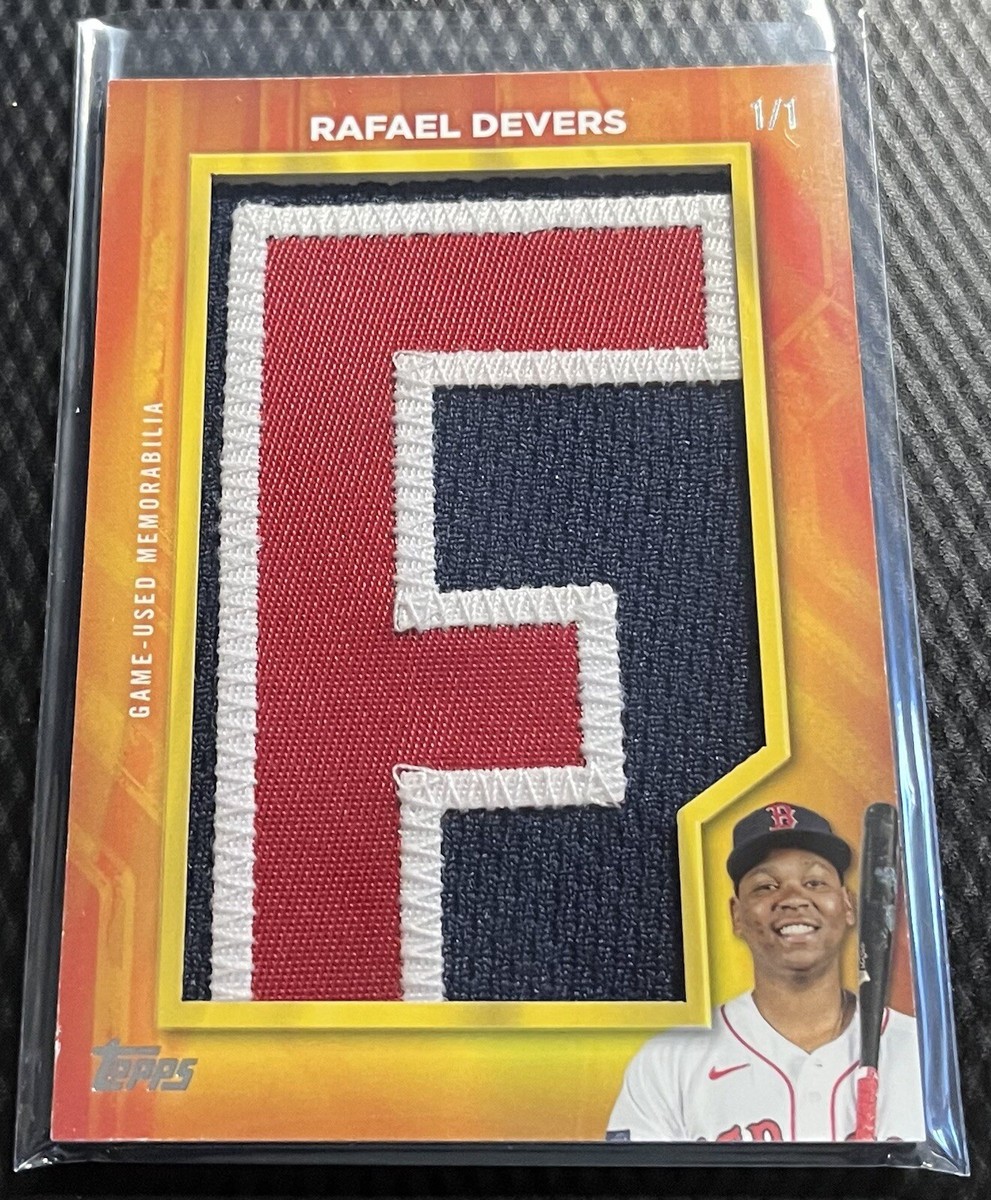 2024 Rafael Devers 1/1 Topps In The Name Letter Patch Game Used