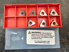Qty 7 Vargus Vardex YI3-3P Anvils 013-00222 Seat Shim Carbide Inserts