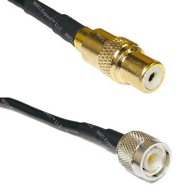 RFC240UF RCA FEMALE to TNC MALE Coax RF Cable USA-Ship Lot