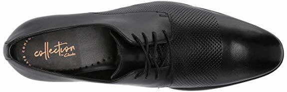 Clarks - Mens Bampton Cap Oxfords, size 11 US mens, color black Clarks Oxfords Men main image 2