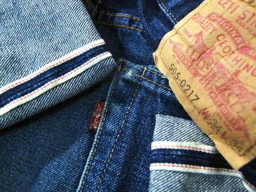 HOT 1967 REPRO LVC Men LEVI'S 505 BIG E SELVEDGE REDLINE Jeans 34x31 (Fit  31x31) | eBay