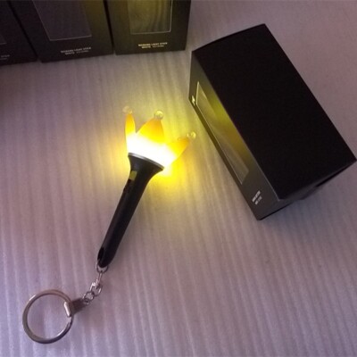 BIGBANG 10th Anniversary Crown Lamp Keychain Key Ring Concert Glow