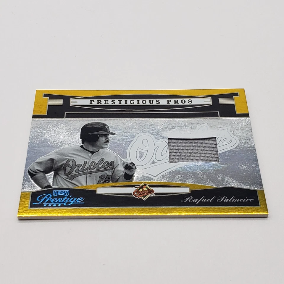 Camiseta deportiva Rafael Palmeiro 2005 Donruss Playoff Prestigious Pros #25 usada en juegos/10 Foto 2 de 4