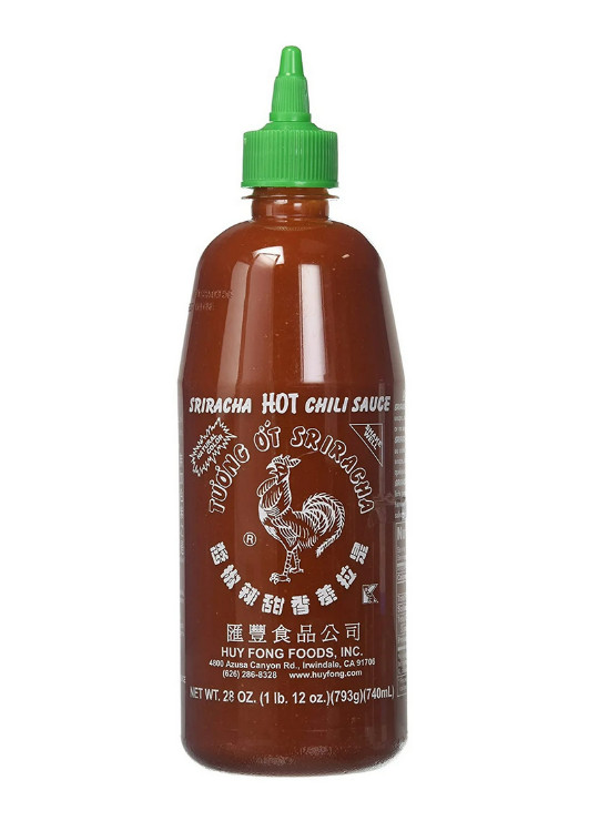 Huy Fong Foods, Sriracha Hot Chili Sauce Bottle, Large 28oz (793g)