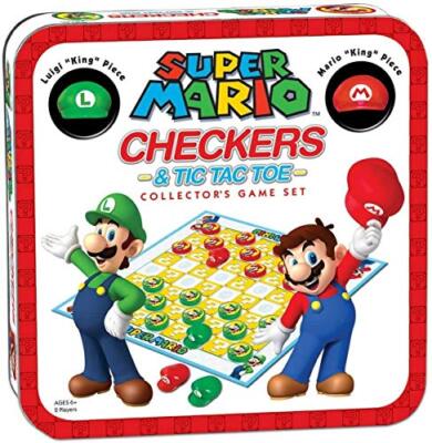 USAopoly Super Mario Combo Checkers/Tic Tac Toe (Tin)
