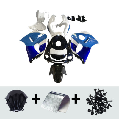 Blue White Fairing Kit for Suzuki 1996-1999 GSXR600 GSXR750 Injection Bodywork