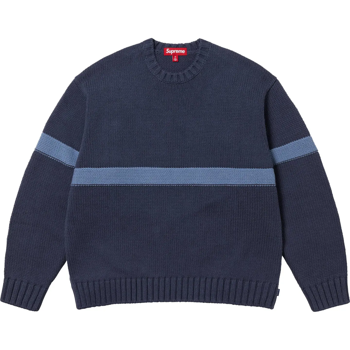 Supreme Tonal Applique Sweater Black Navy Brown Pink 4colors
