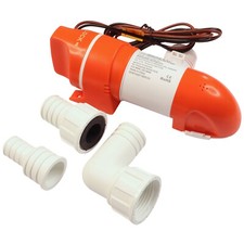 Seaflo  12 Volt Low Profile 800GPH Bilge Pump Outlet &  Body Rotates 360 Degrees