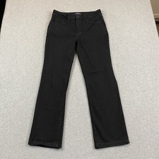 NYDJ Jeans Women 6 28x26 Bootcut Mom Stretch Black Denim Lift Tuck MADE IN USA