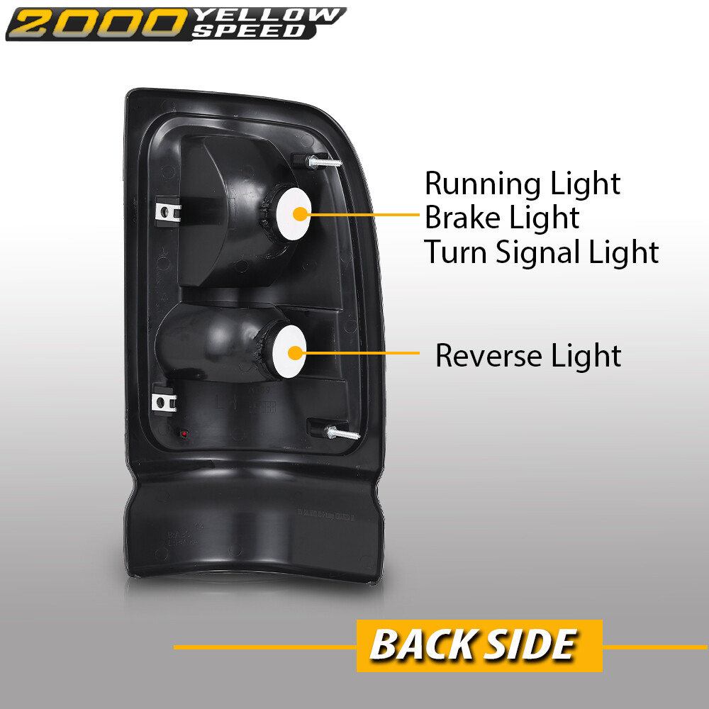 Fit For 1994-2001 Dodge Ram 1500 94-02 2500 3500 Pickup Tail Lights Brake Lamps