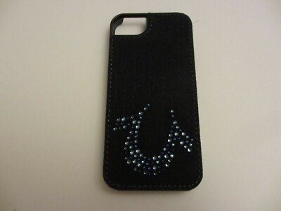 True Religion Crystal Denim Casey Snap On Phone Case iPhone 5 5S Cover Open Box