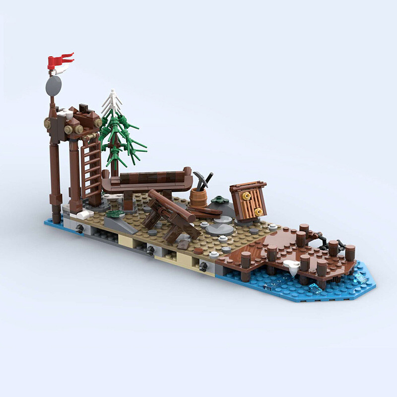Extension Village Viking Pour Set LEGO Architecture 21343 - 584 Pièces, MOC, Neuf, Chine