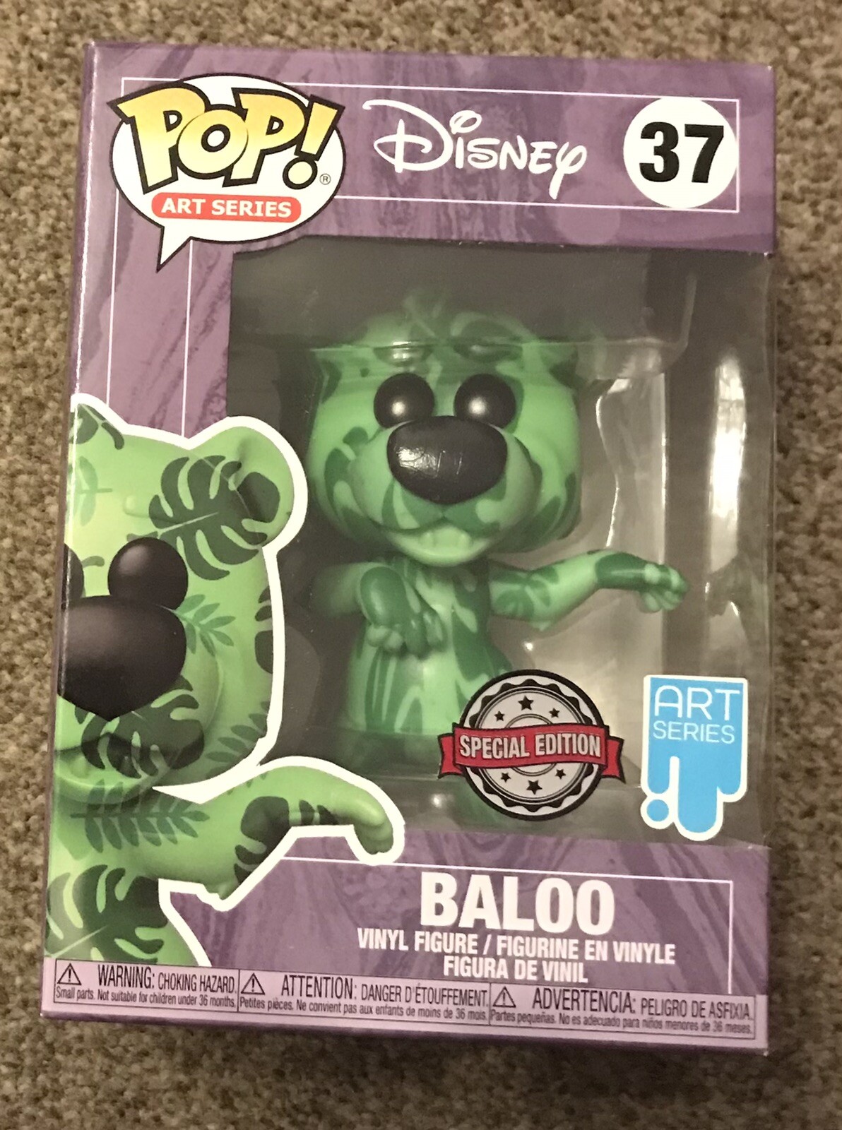 Funko Pop Art Series Disney Libro De La Selva Artista Baloo Nuevo 37