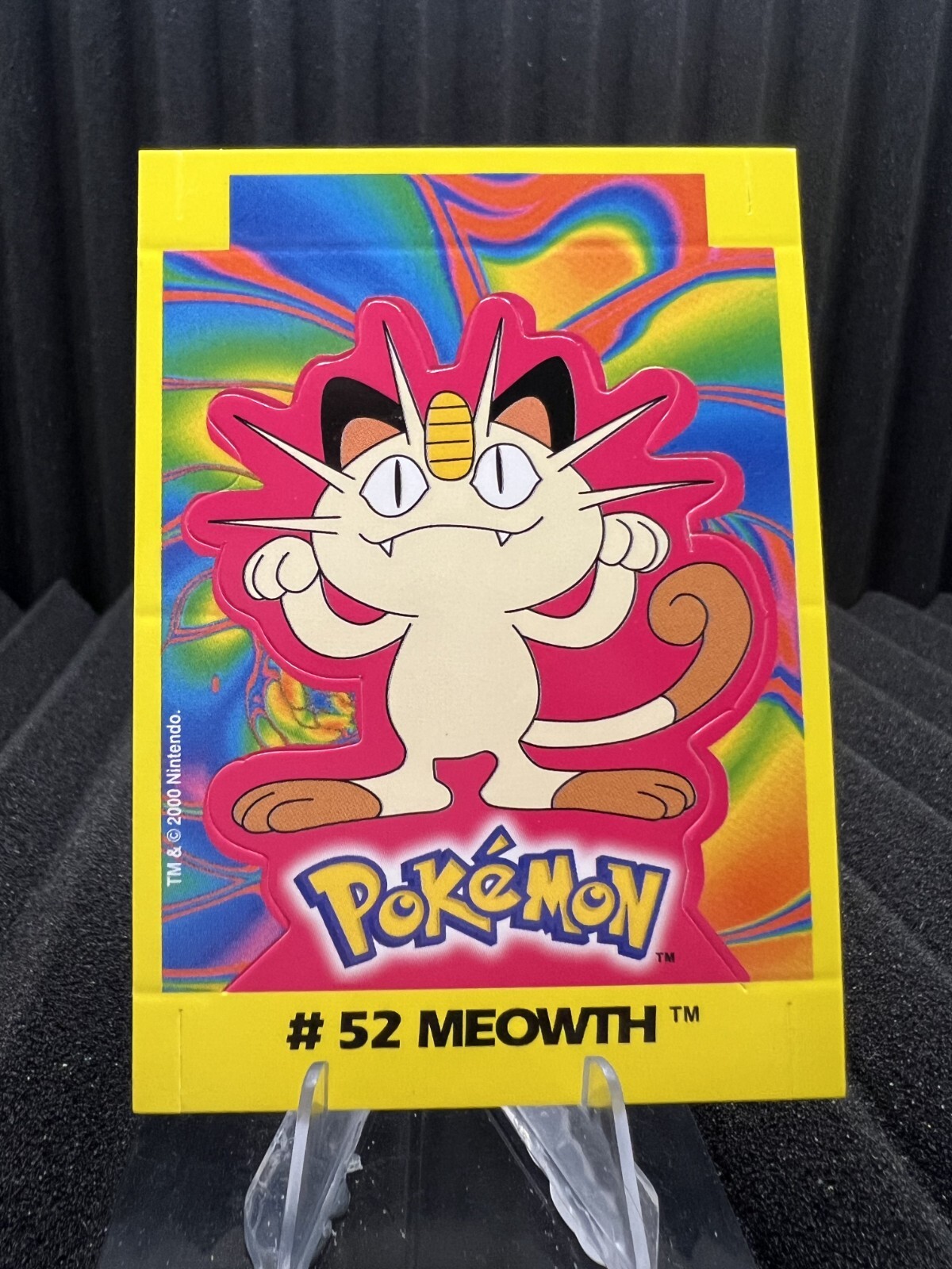 Meowth #52 - Navarrete Kanto Buildable Card 2000s Vintage - Pokemon Card